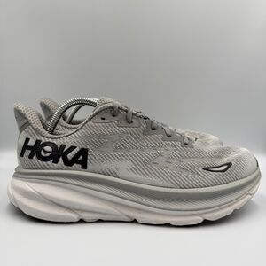 Hoka One One Clifton 9 Men's Size 10 2E Gray Running Shoes Athletic Sneakers